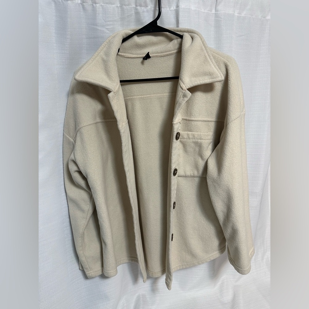SHEIN Women’s Beige Button-Up Jacket